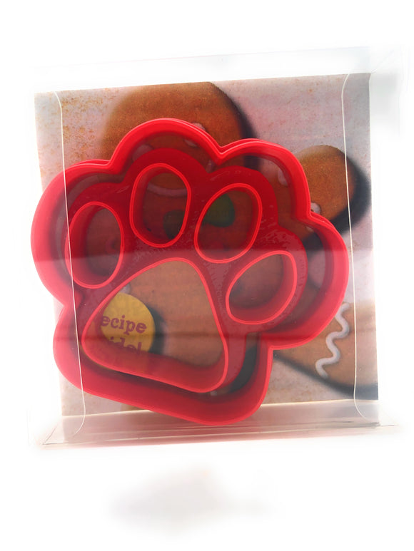 Dog Paw Cookie Cutter, Biscuit, Pastry, Fondant Cutter (2pcs)