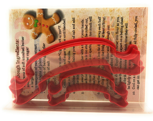 Banner Ribbon Cookie Cutter Set of 2