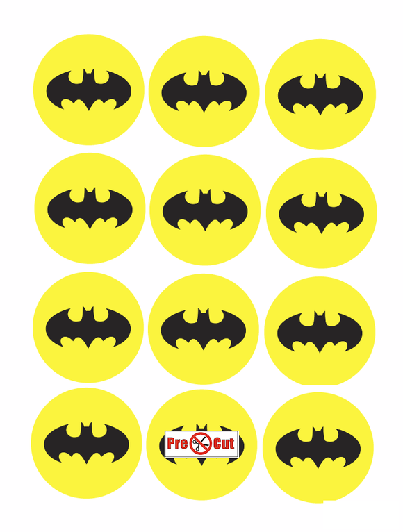 35 x Batman Cupcake Topper
