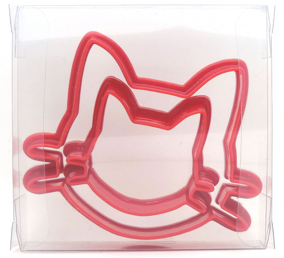 Cat Head Cookie Cutter Set of 2