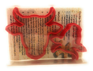 Cow Head Bull Cookie Cutter Set of 2