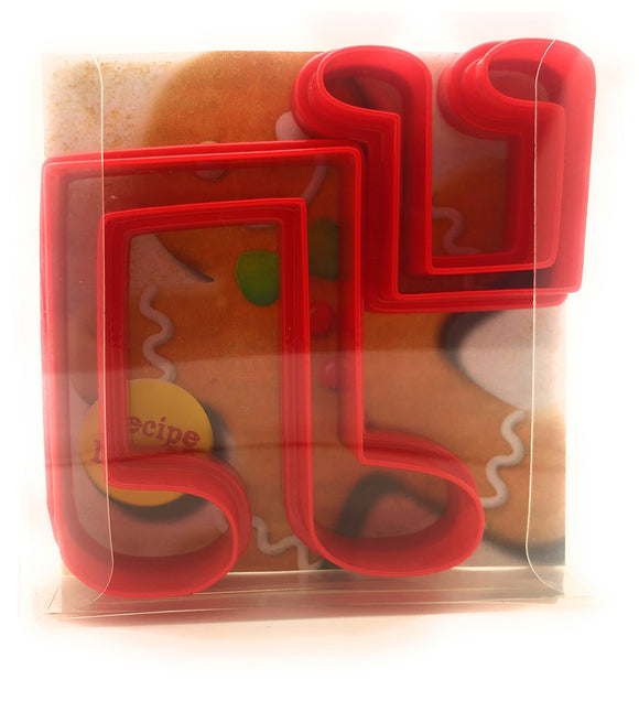 Double Music Notes Cookie Cutter Set of 2