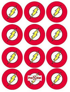 35 x The Flash Cupcake Toppers