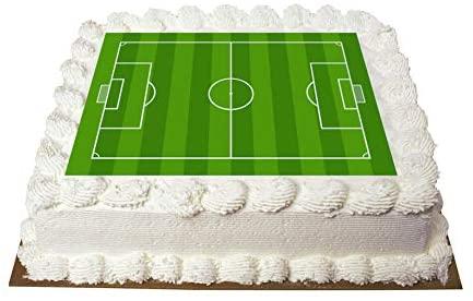 soccer pitch birthday cake | Soccer birthday cakes, Football birthday cake,  Football themed cakes