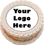 Pre Cut Round Personalised Photo/Your Logo Edible Fondant Icing Sheet Cake Topper