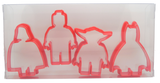 Mini Figures Cookie Cutter Set Of 4