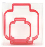 Lego Head Cookie Cutter Set of 2