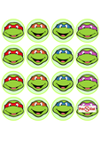 70 x Ninja Turtle Cupcake Topper