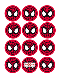 35 x Spiderman Cupcake Topper