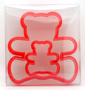 Teddy Bear Cookie Cutter Set of 2