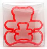 Teddy Bear Cookie Cutter Set of 2