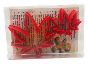 Weed Leaf Cookie Cutter Set of 2